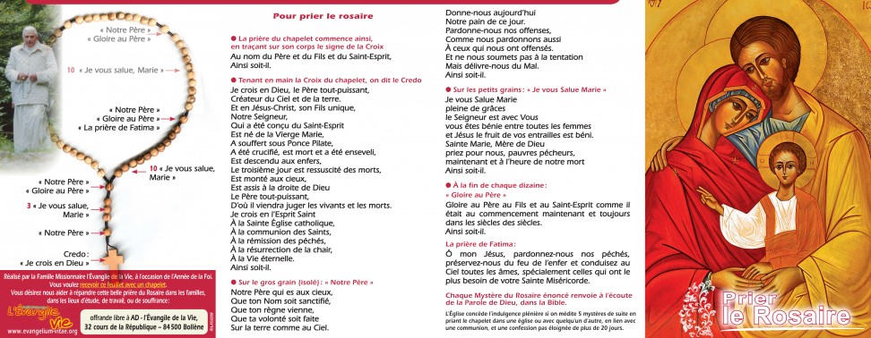 Un chapelet pour tous... c'est maintenant