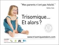 Image d'une petite fille trisomique